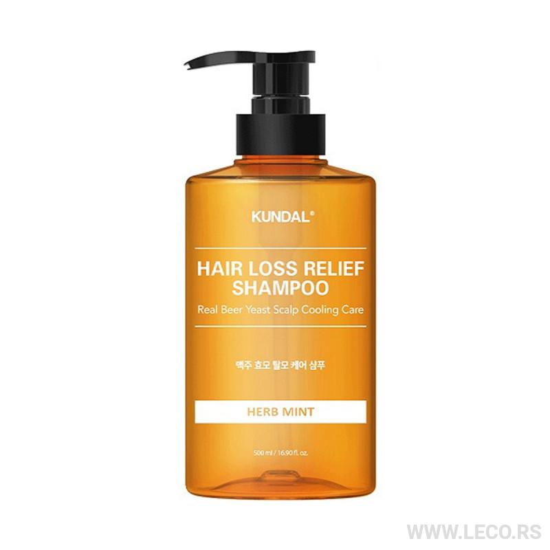 KUNDAL Hair Loss Relief Shampoo 500ml Herb Mint