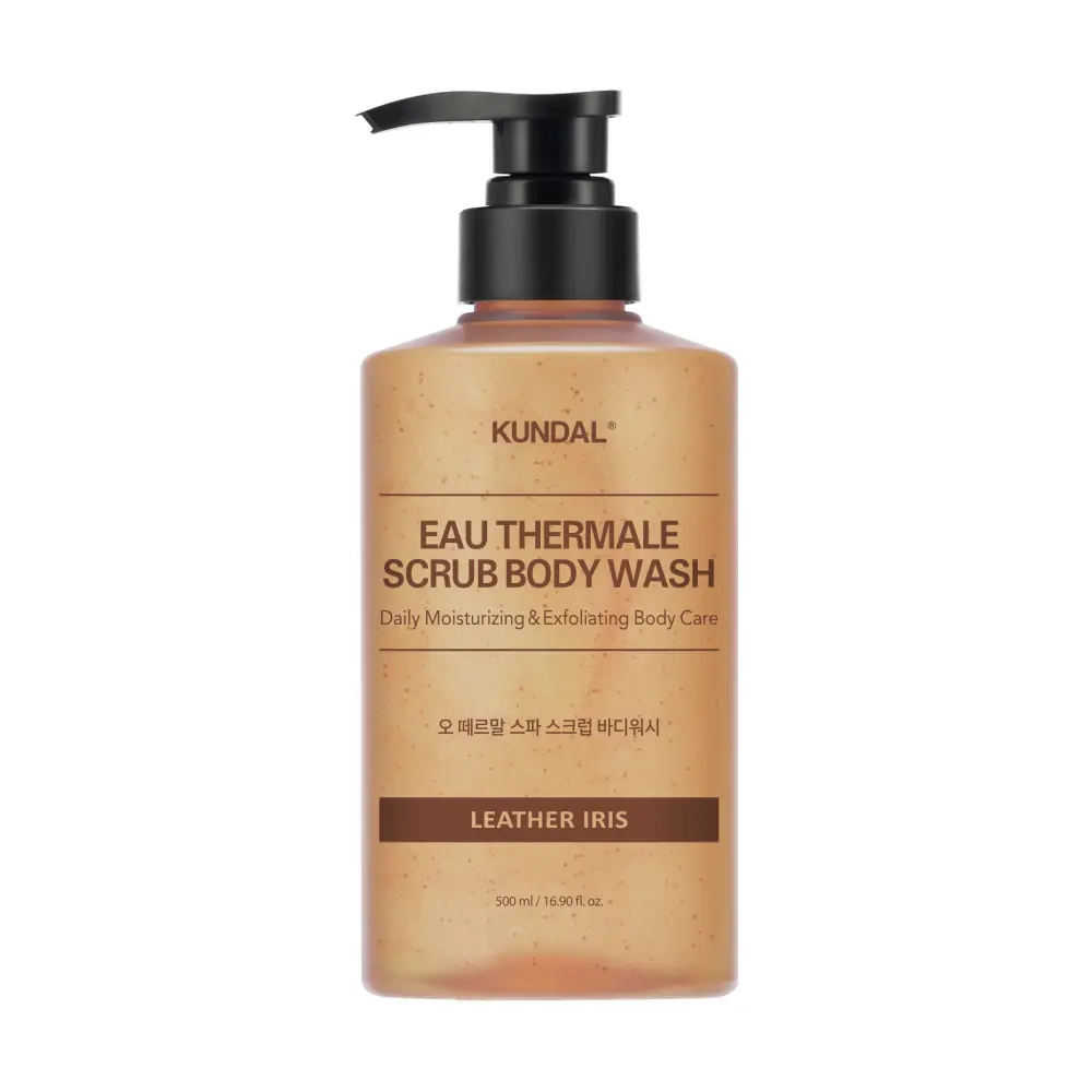KUNDAL Scrub Body Wash 500ml Leatehr Iris