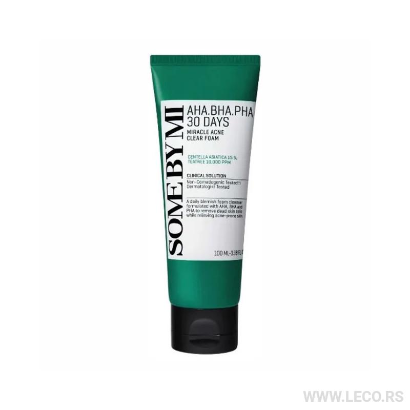 SOME BY MI AHA BHA PHA 30 Days Miracle Acne Clear Foam 100ml