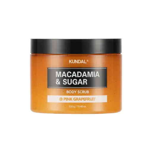 [152] KUNDAL Macadamia&Sugar Body Scrub 550ml Pink Grapefruit