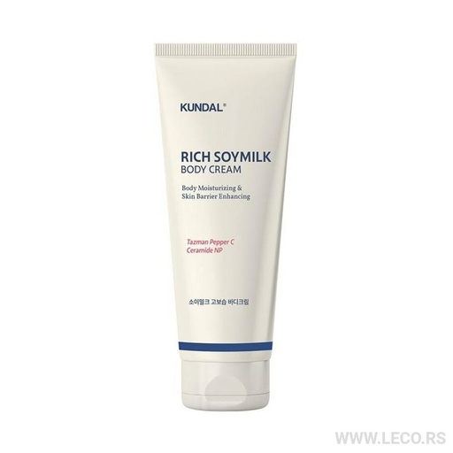 KUNDAL Rich Soymilk Body Cream 200ml Mellow Vanilla