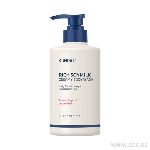 KUNDAL Rich Soymilk Creamy Body Wash 500ml Mellow Vanilla