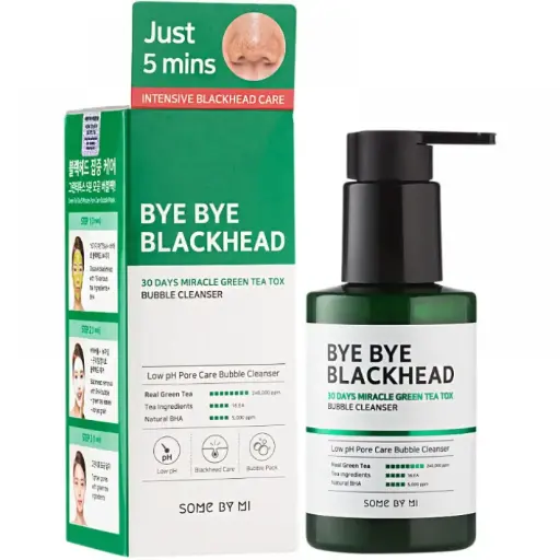 [202] SOME BY MI Bye Bye Black Head 30Days Miracle Green Tea Tox Bubble Cleanser